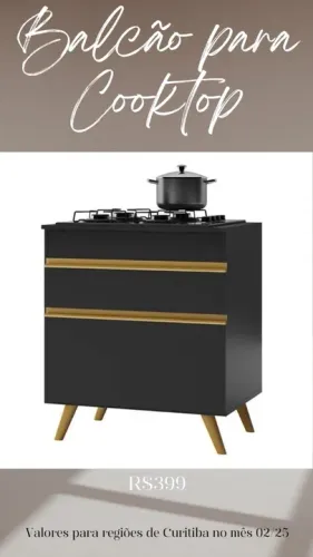 Promoção Balcao Preto Simples - 11/02/25 