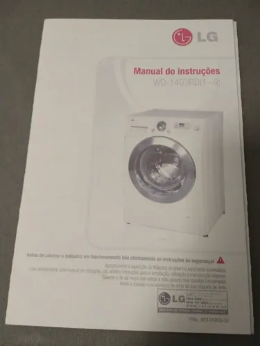 Manual de Instruções Lavadora LG WD1403 RD + Instruções de Instalação