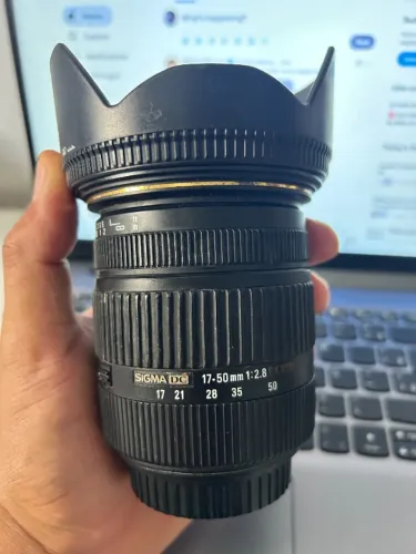 LENTE SIGMA 17-50MM 2.8 PARA CANON USADA - LEIA O ANÚNCIO 