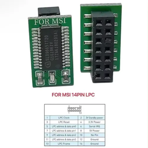 Módulo TPM 2.0 MSI 14 Pinos para X99