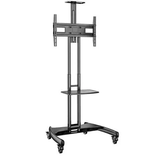 Pedestal suporte com rodinhas para te de 32 a 75 polegadas