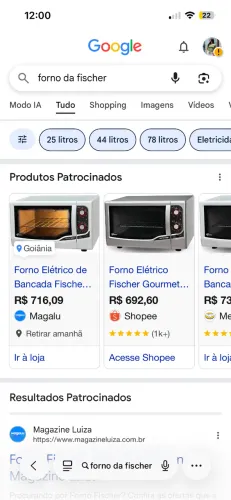 Forno Fischer 44 litros