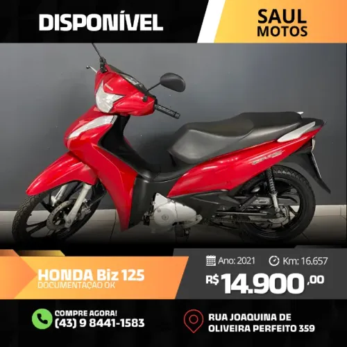 Honda biz 125 - 2021