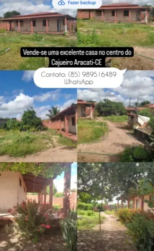 Casa no centro do Cajueiro Aracati -CE
