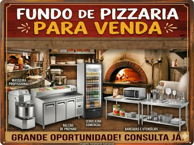 Fundo de Pizzaria - Equipamentos