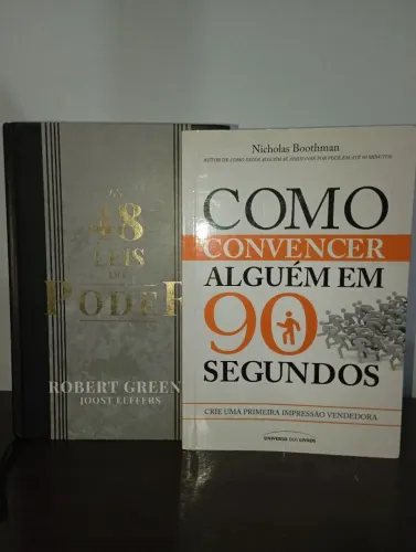 As 48 leis do poder + como convencer alguém em 90 segundos. Kit manipulação