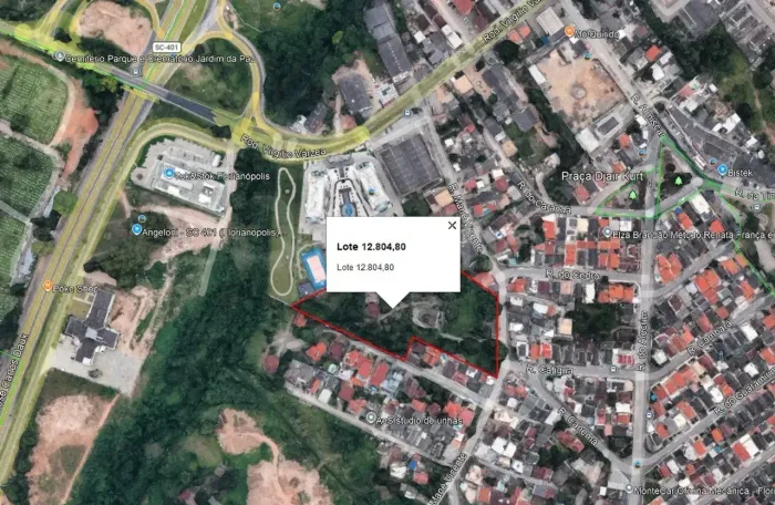 Imóvel para venda possui 12804 metros quadrados em Monte Verde - Florianópolis - SC