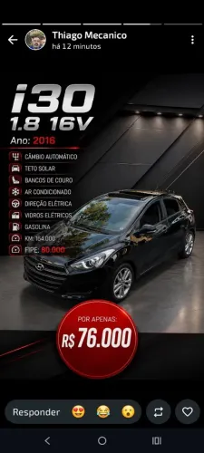 Hyundai I30 1.8 16V Aut. 5P 2016