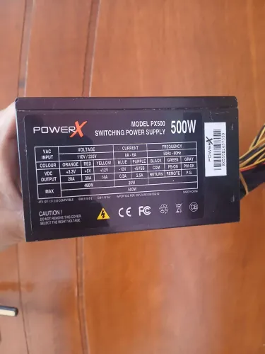 Fonte de Alimentação ATX PowerX PX500 de 500W