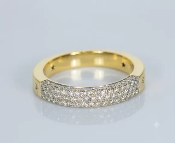 Anel de Ouro e Diamantes HStern