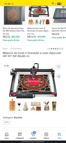 Maquina de corte e gravação