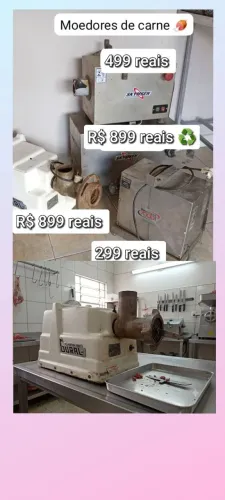 Moedor de carne - faltando peças - todos funcionando