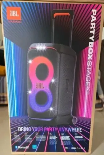 Caixa de som JBL Partybox Stage 320 - Lacrada - NF - Garantia