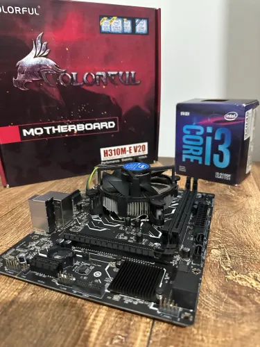 KIT PLACA MAE H310M-E + PROCESSADOR INTEL i3 9100f