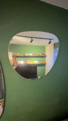 Espelho médio Orgânico com Moldura
