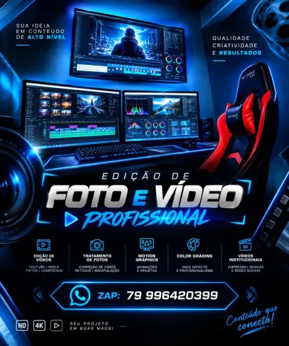 Edição de foto e vídeo profissional