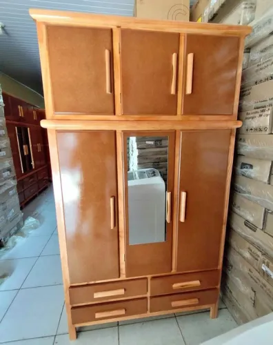 Guarda roupa novo duplex 3 portas faço entrega 1300