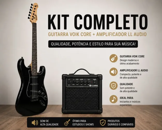 Guitarra + caixa amplificada 