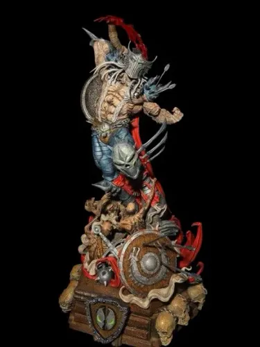 Spawn Dark Ages - Estátua Decorativa em Resina - Pintura Artesanal