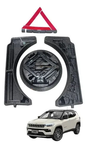 Kit Macaco Chave Roda Triangulo Isopor Jeep Compass 2.0 2023
