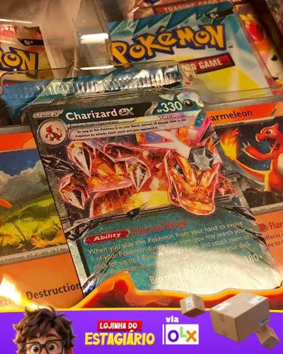 Box Charizard Ex Especial Collect / Pokémon TCG Inglês EUA Original Lacrado / Envio Rápido