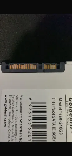 Ssd goldenfir de 240 gb novo sem detalhe 150 pra ir embora logo