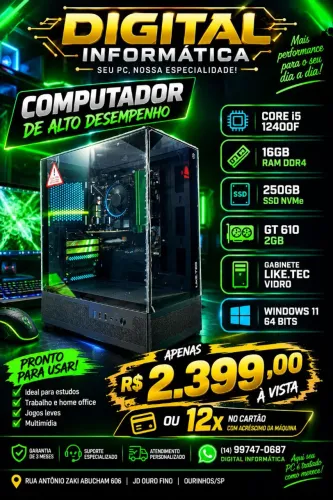 Computador CORE I5 12GER