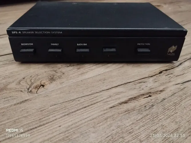 Seletor de audio 4 canais niles para receiver ou amplificador