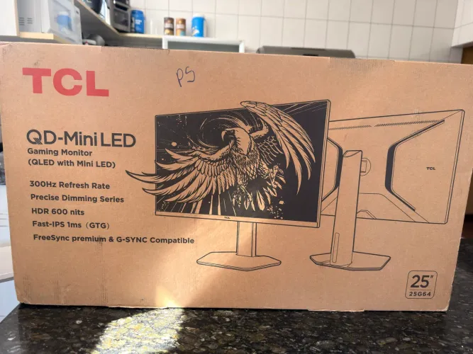 Monitor Gamer TCL 25? QLED Mini LED Full HD G64 300Hz 1ms GtG Freesync HDR 600(lacrado)