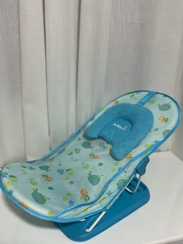 Suporte Para Banho Baby Shower Azul Safety 1st