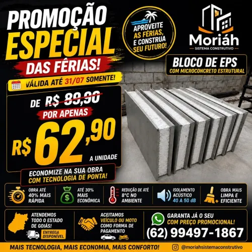 BLOCO EPS ESTRUTURAL - DIRETO DA FÁBRICA | APENAS R$ 62,90