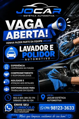 Vaga para Lavador e Polidor Automotivo Jocar