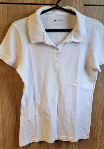 Camisa polo G Hering. Cor branca Feminina
