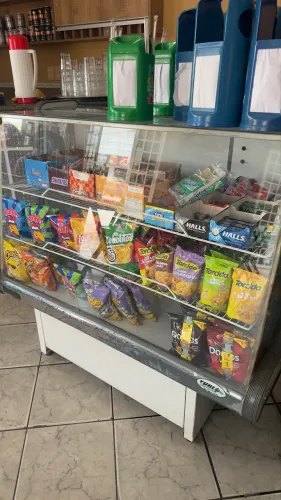 Balcão vitrine para guloseimas- expositor