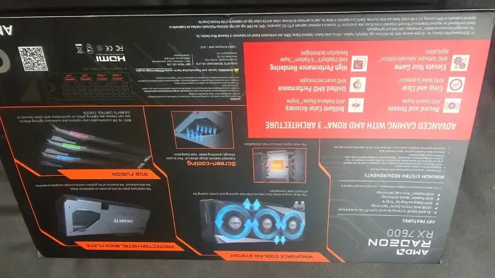 Placa de video AMD RX 7600 Gigabyte 