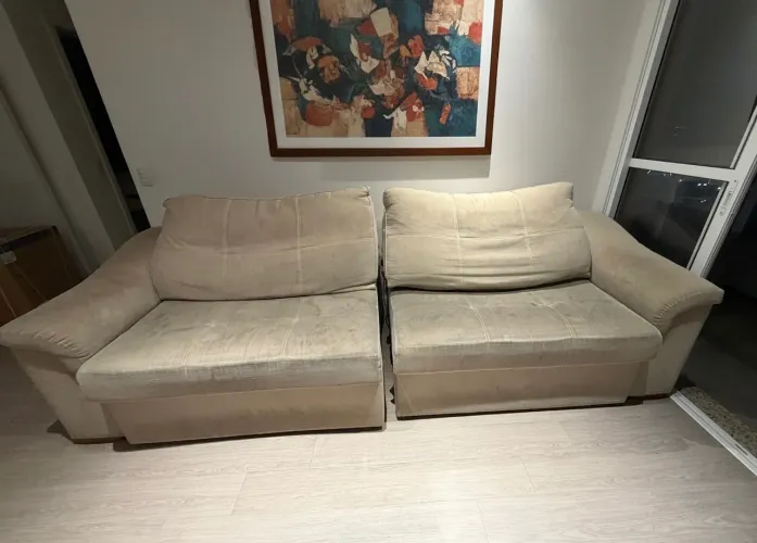 Sofá barato 5 lugares reclinável