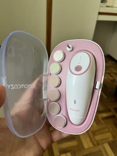 Lima Elétrica Para Bebês Momcozy Rosa, 1 Unidade