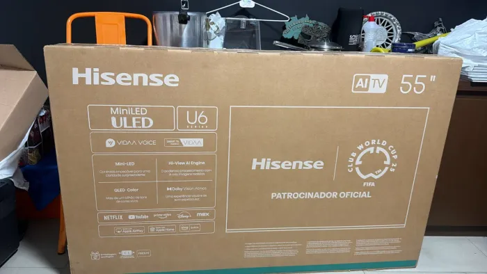 TV Hisense 55 Mini-LED ULED U6 - NOVA LACRADA - R$ 1.800