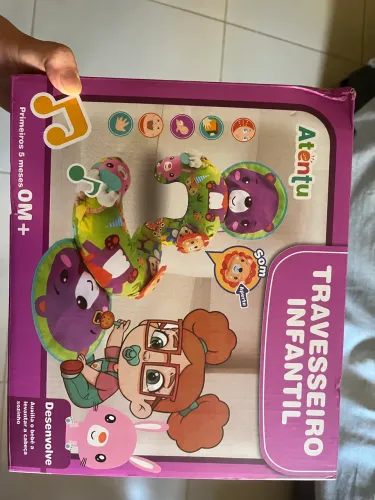 Almofada de tummy time nova