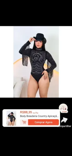 Body novo. Comprei pela shopee e não gostei no corpo. Tamanho único!