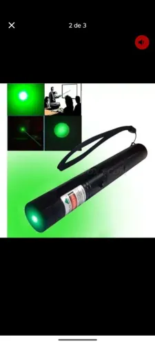 LASER verde/ ALCANCE DE 7 MIL METROS, recarregável/ profissional