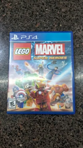 Jogo LEGO Marvel Super Heroes - PS4 - mídia física - funcionando
