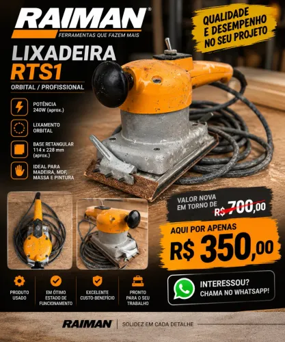 Lixadeira Raiman