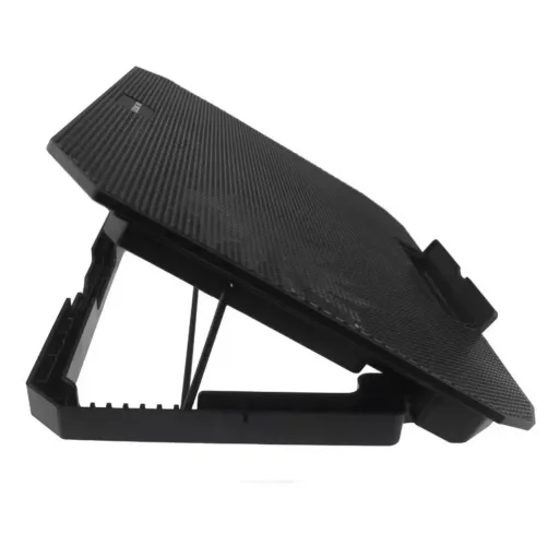 Suporte Notebook Base Led Refrigerada Ventilação Silenciosa Cor Preto LED Azul