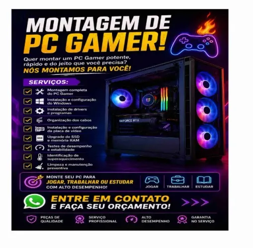 Manutenção e montagem de pc gamer 