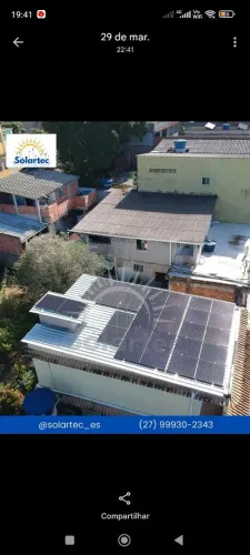Oferta de projeto e instalação de energia solar.