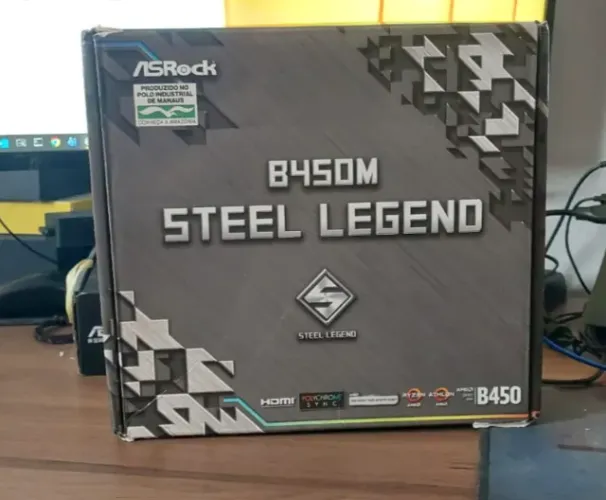 Placa Mae ASRock B450M Steel Legend