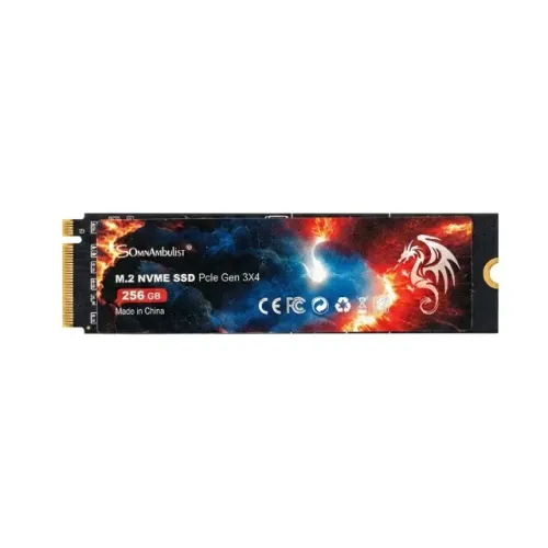 SSD M.2 NVMe Somnambulist 256GB PCIe Gen 3x4 M.2 2280 para PC, Notebook e Upgrade de Armaz