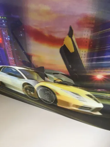 Pôster 3D Lamborghini para fazer um quadro 