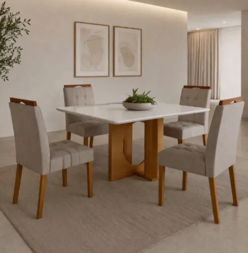 Mesa Andréa 4 Cadeiras! Pronta Entrega!